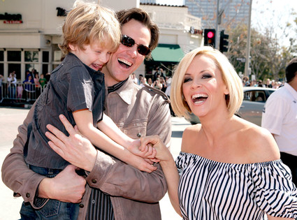 Evan Asher, Jim Carrey, Jenny McCarthy Evan Asher, Jim Carrey, Jenny McCarthy